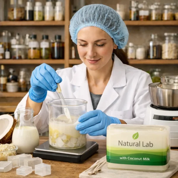 Formulación Profesional de Base de Glicerina con Leche de Coco