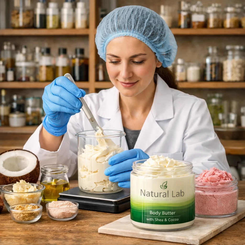 Curso de mantequilla y Exfoliante seco Jabonoso