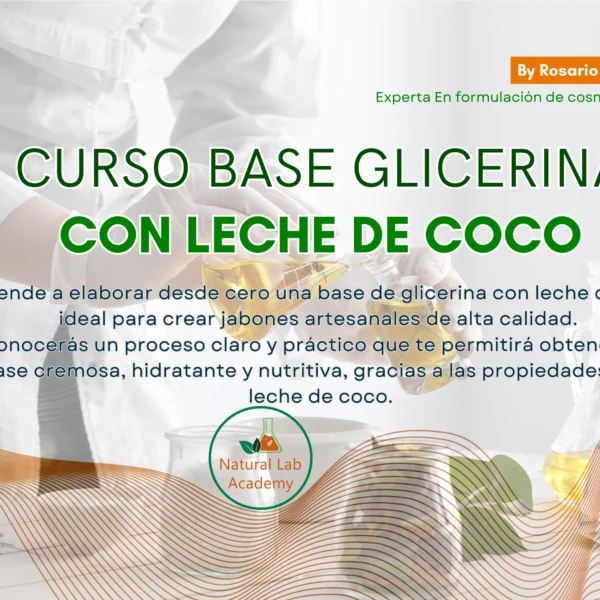 Formulación Profesional de Base de Glicerina con Leche de Coco