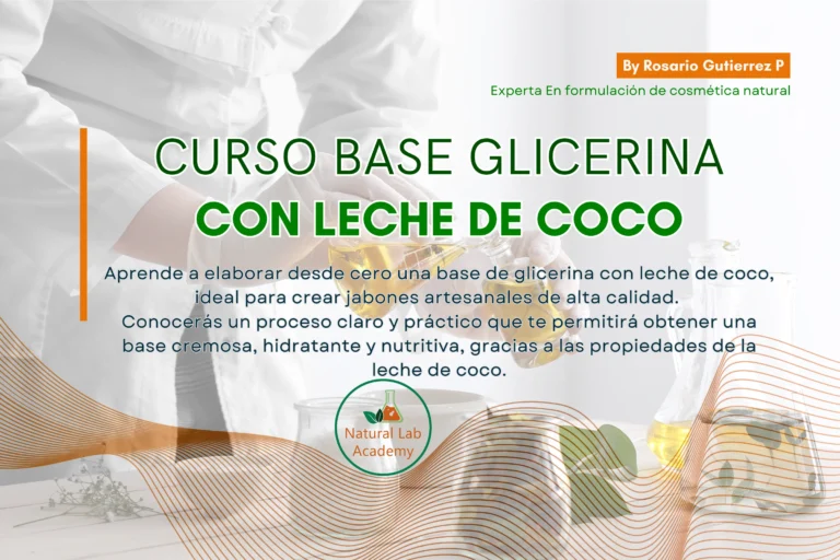 Formulación Profesional de Base de Glicerina con Leche de Coco