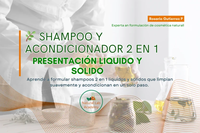 Shampoo y Acondicionador 2 en 1 – 100% Natural
