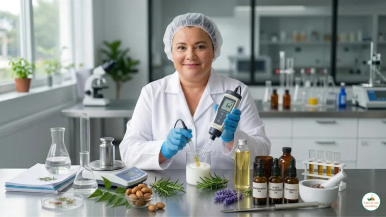 Elaboración profesional de cremas cosméticas con control de pH y activos en laboratorio especializado