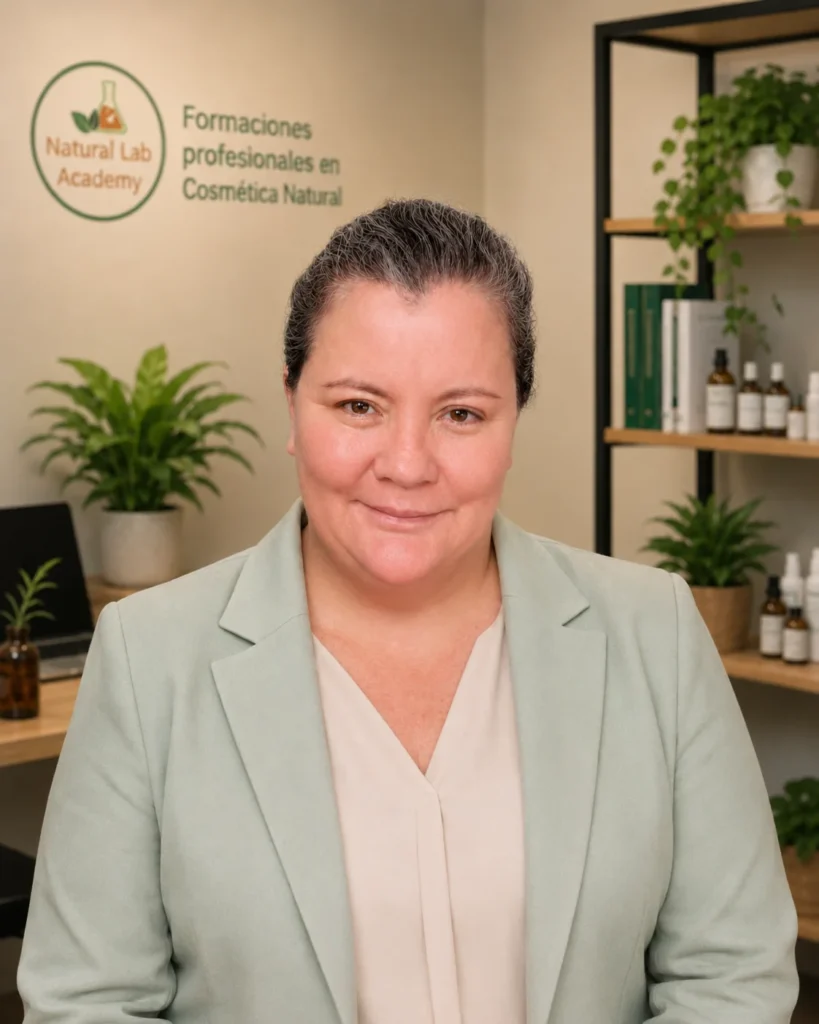 Rosario Gutiérrez P., cofundadora y docente de Natural Lab Academy, especialista en formulación de cosmética natural.