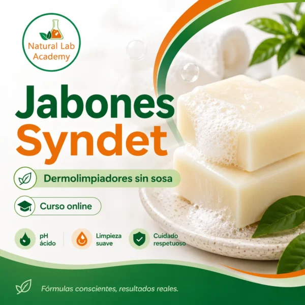 Curso online de jabones Syndet dermolimpiadores sin sosa de Natural Lab Academy