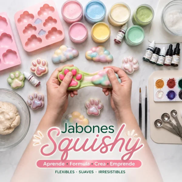 Curso online de Jabones Squishy – elaboración y formulación de jabones flexibles y sensoriales