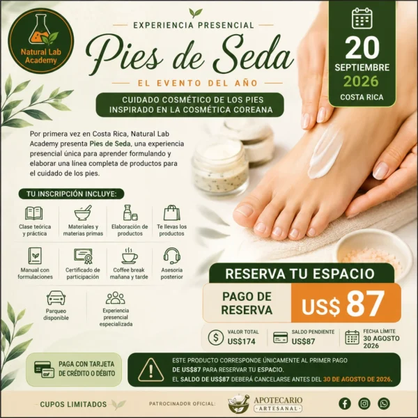 Reserva Pies de Seda experiencia presencial de cosmética coreana en Costa Rica